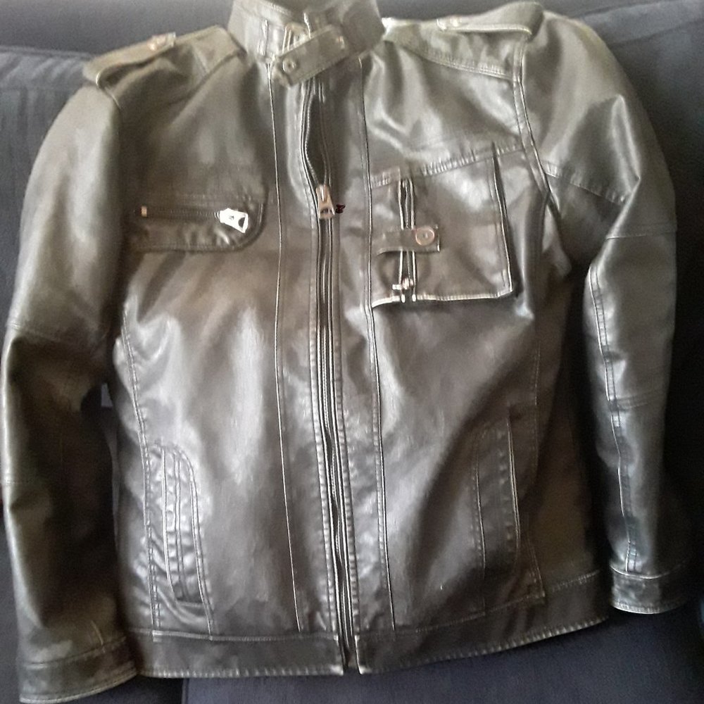 David Outerwear Faux Leather jacket
